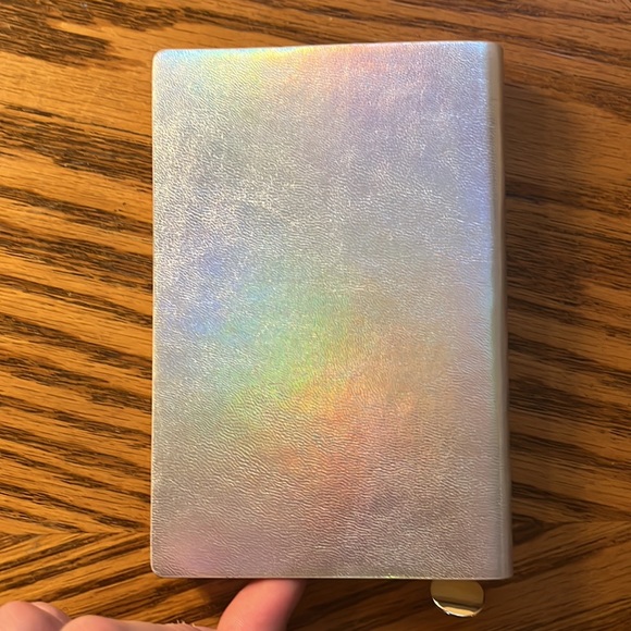 NWOT Iridescent Silver Pocket Notebook | Planner w Page Keeper • 5.5 x 4 Inch - Picture 8 of 16